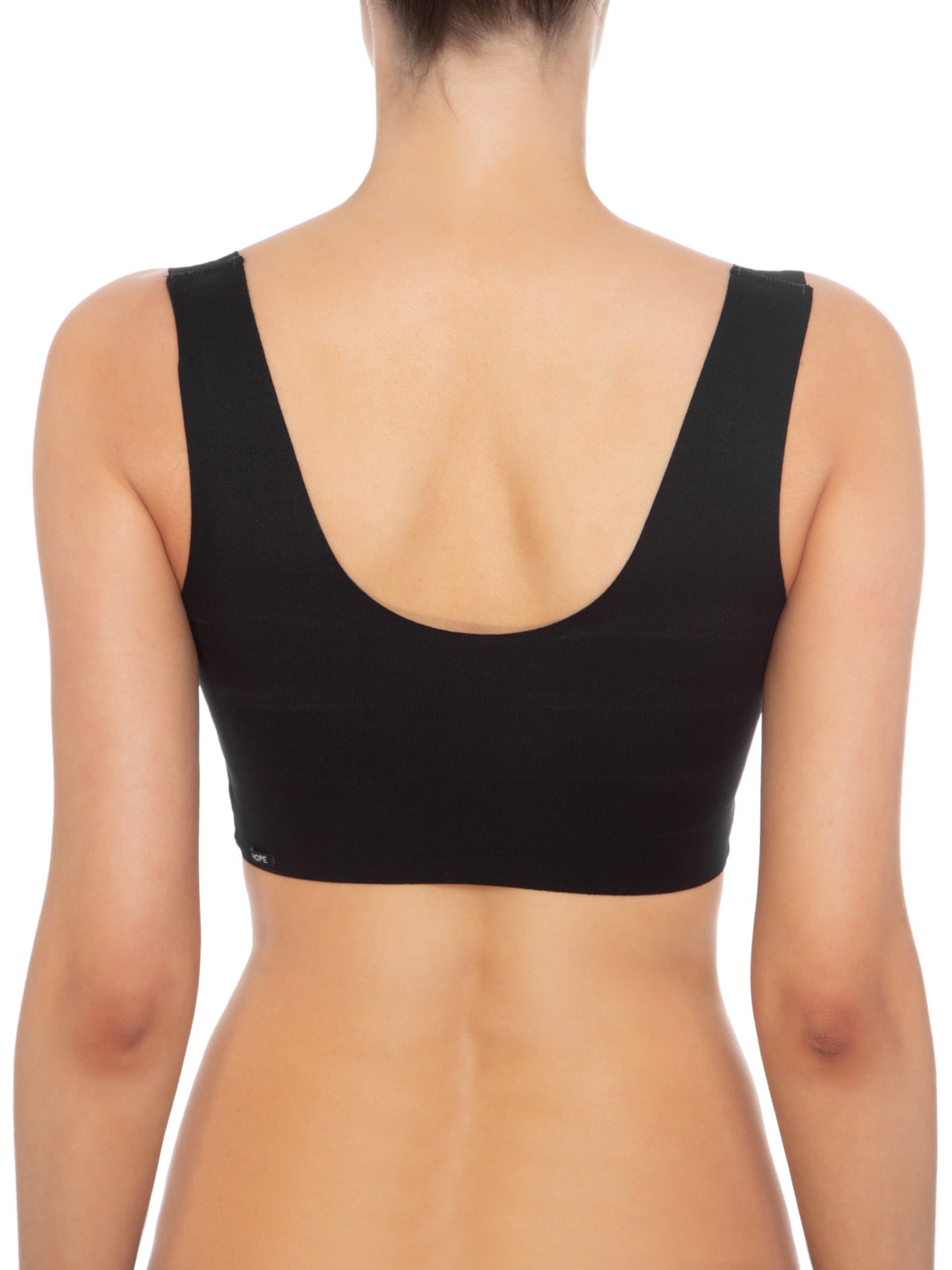 Sutiã Top Invisível Com Bojo Em Microfibra Preto Hope