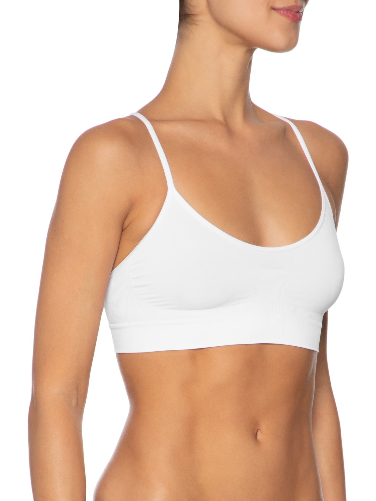 Sutiã Top Nadador Em Microfibra Light Branco Hope