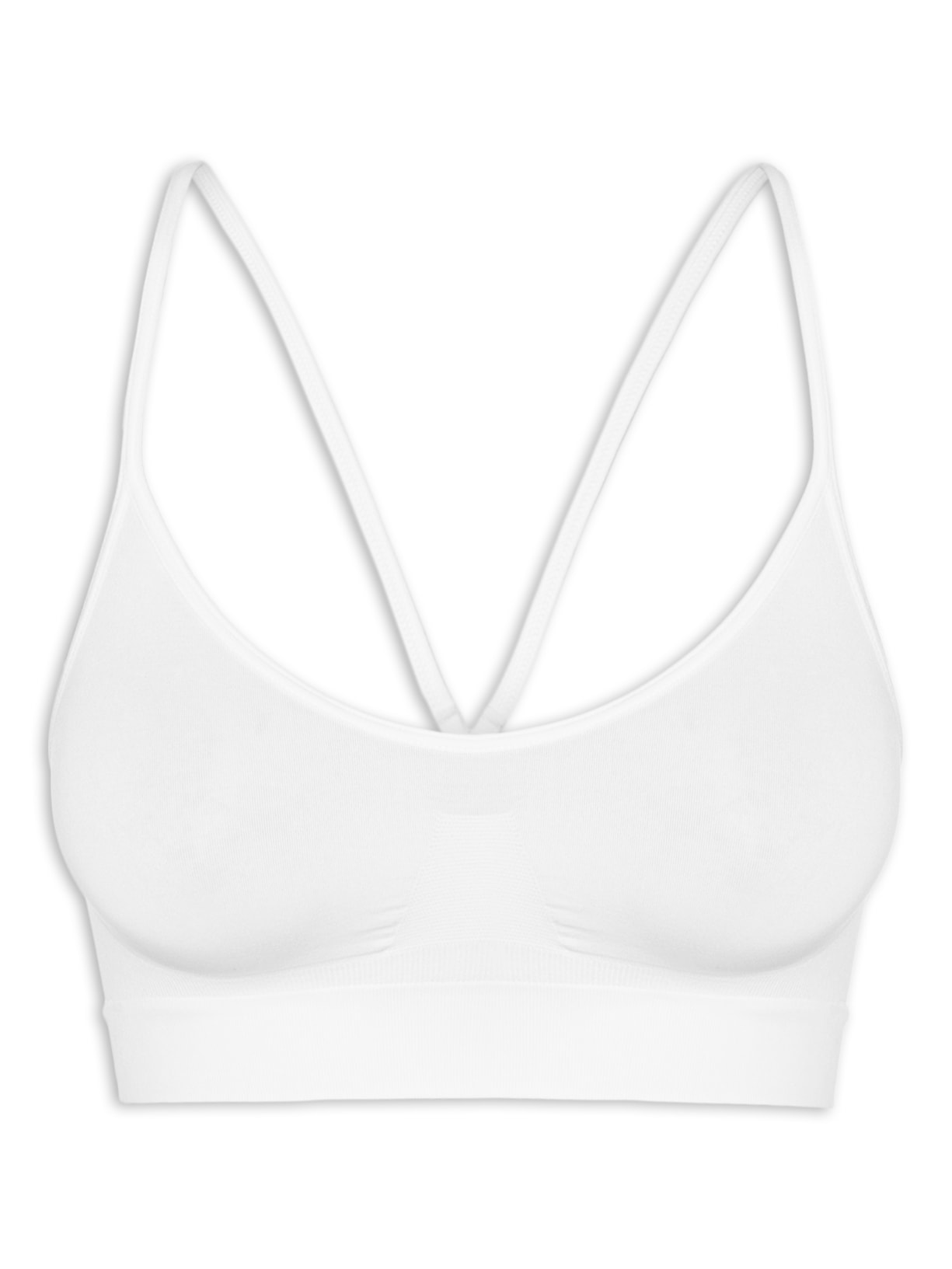 Sutiã Top Nadador Em Microfibra Light Branco Hope