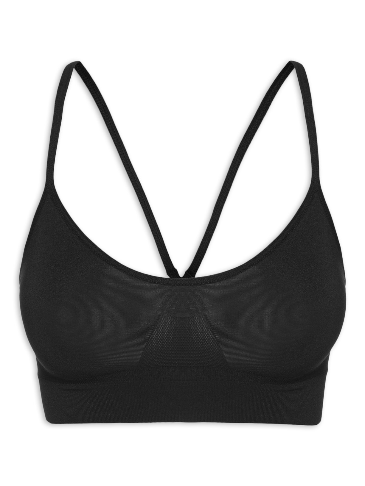 Sutiã Top Nadador Em Microfibra Light - Preto