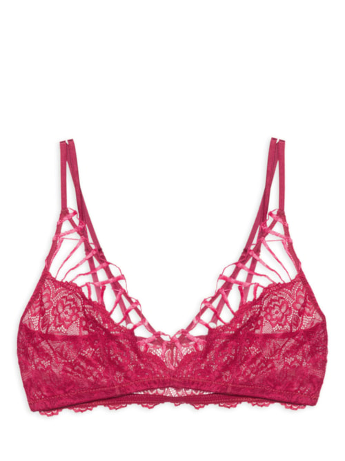 Sutiã Top Renda Theia - Rosa