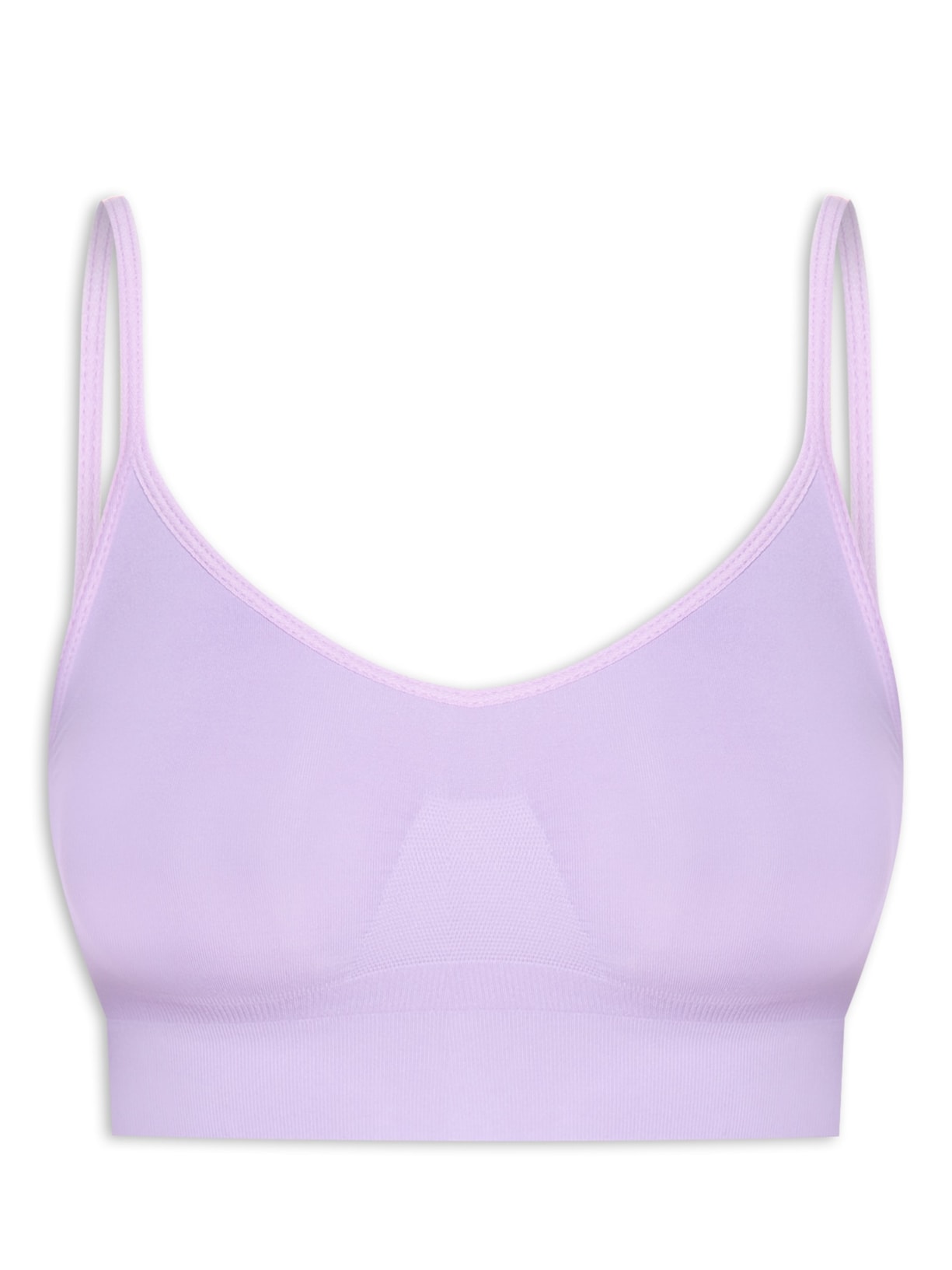 Sutiã Top Sem Bojo E Sem Aro Em Microfibra Light - Lilás