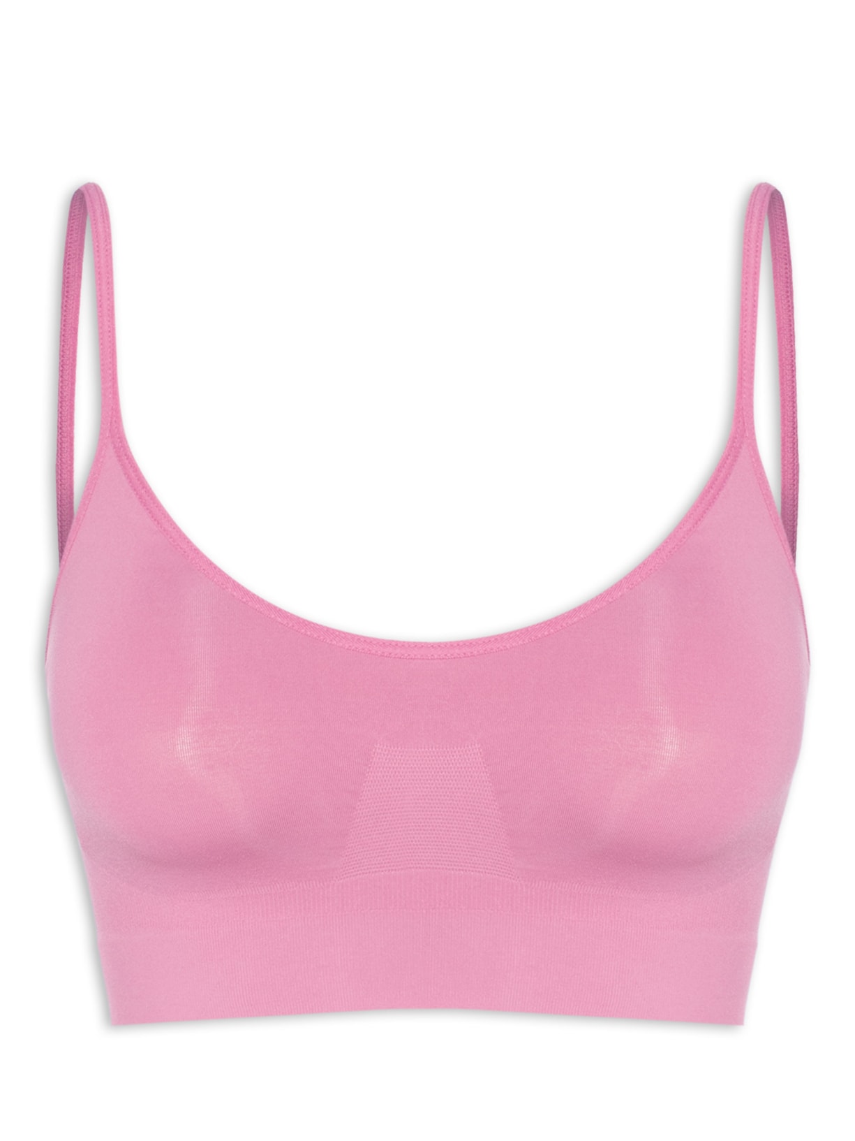 Sutiã Top Sem Bojo E Sem Aro Em Microfibra Light Rosa Hope