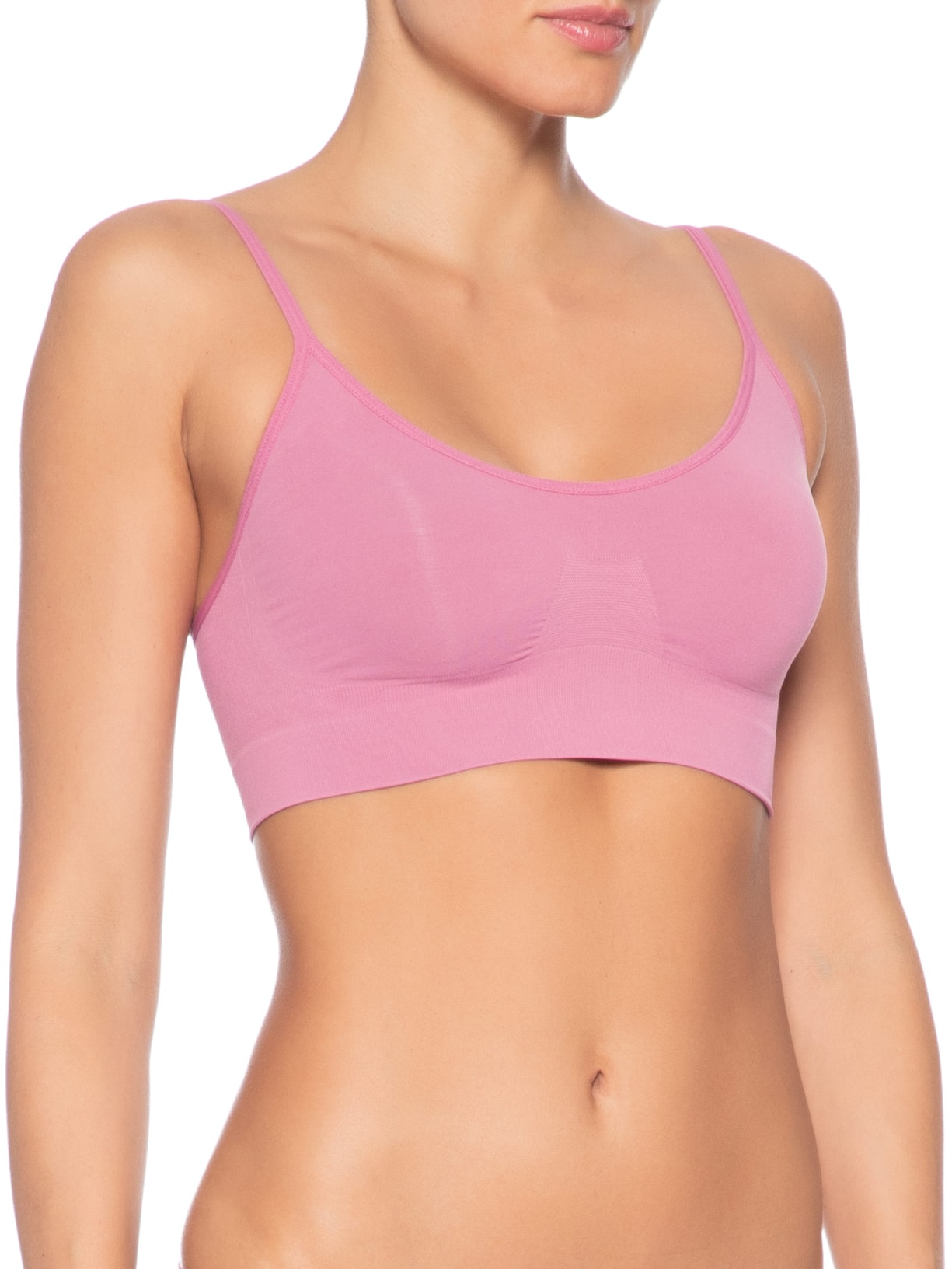 Sutiã Top Sem Bojo E Sem Aro Em Microfibra Light Rosa Hope