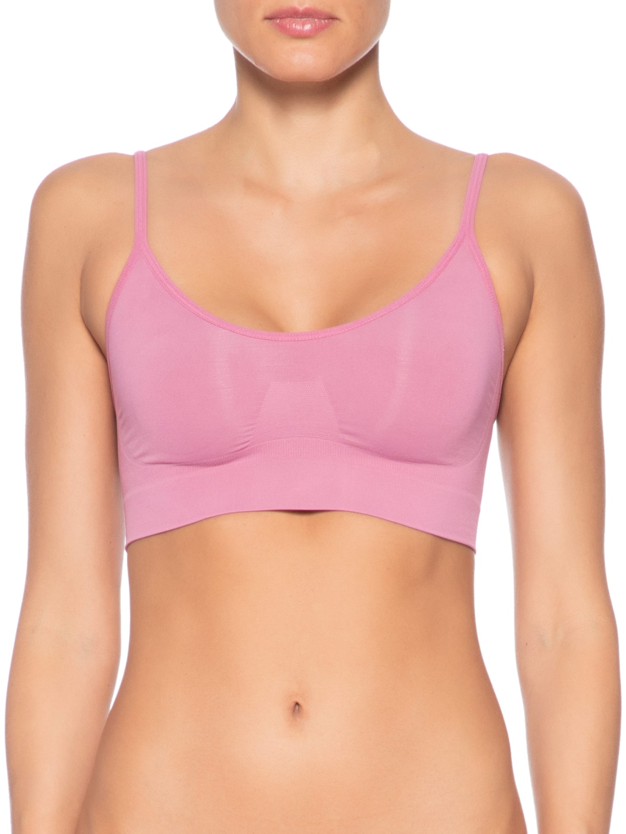 Sutiã Top Sem Bojo E Sem Aro Em Microfibra Light Rosa Hope