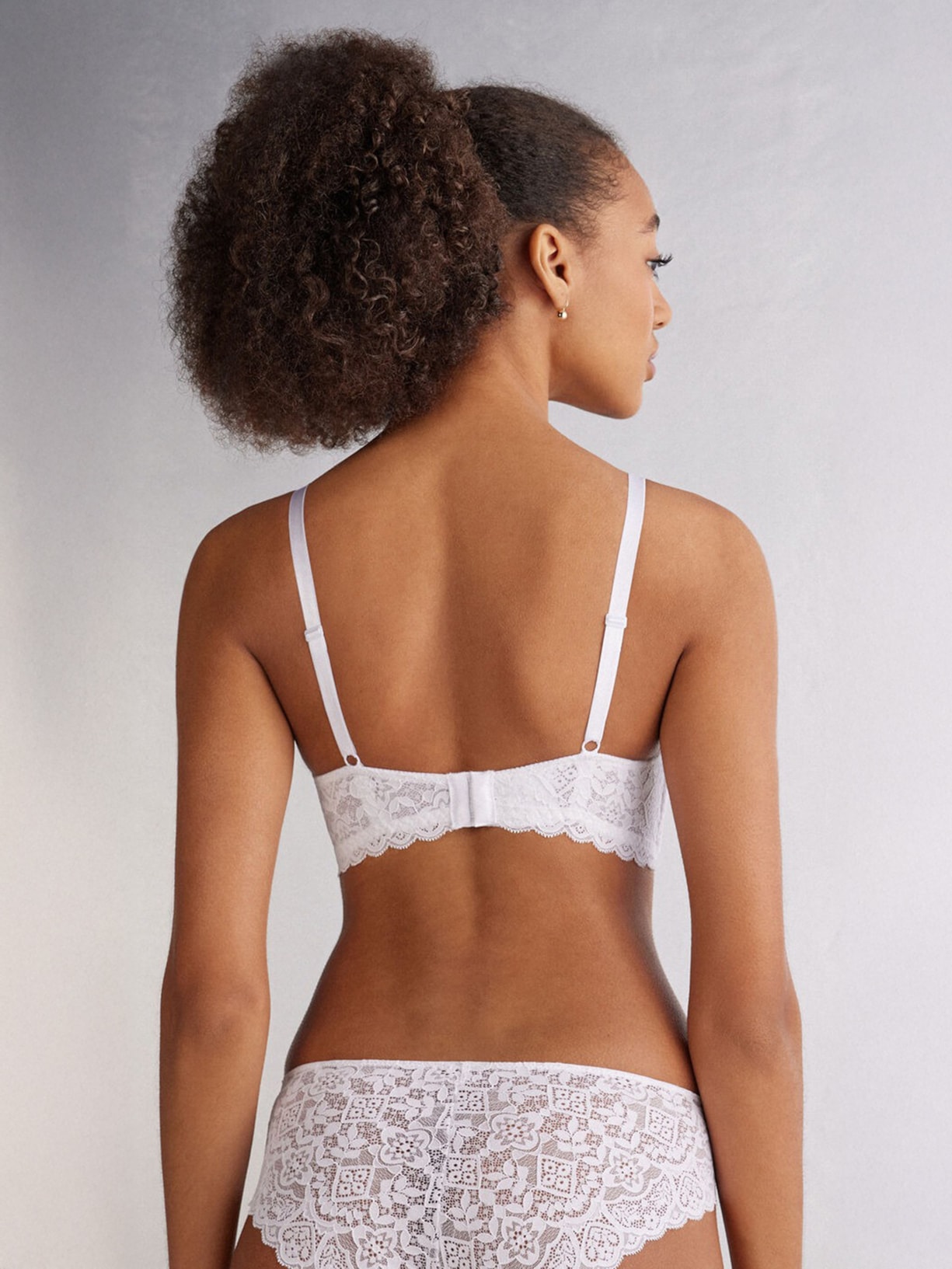 Sutiã Triângulo Adele Em Renda Branco Intimissimi