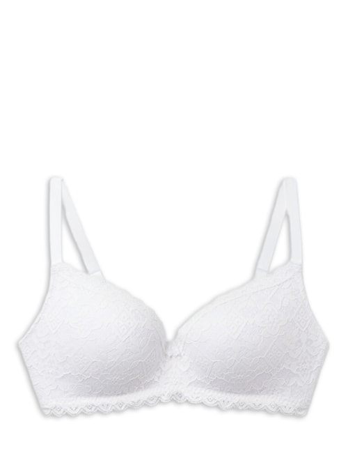 Sutiã Triângulo Adele Em Renda - Branco