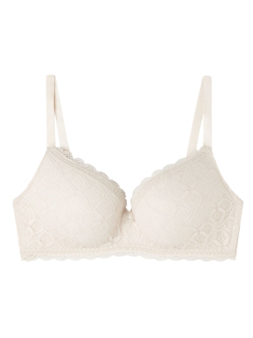Sutiã Triângulo Adele Em Renda - Off-White