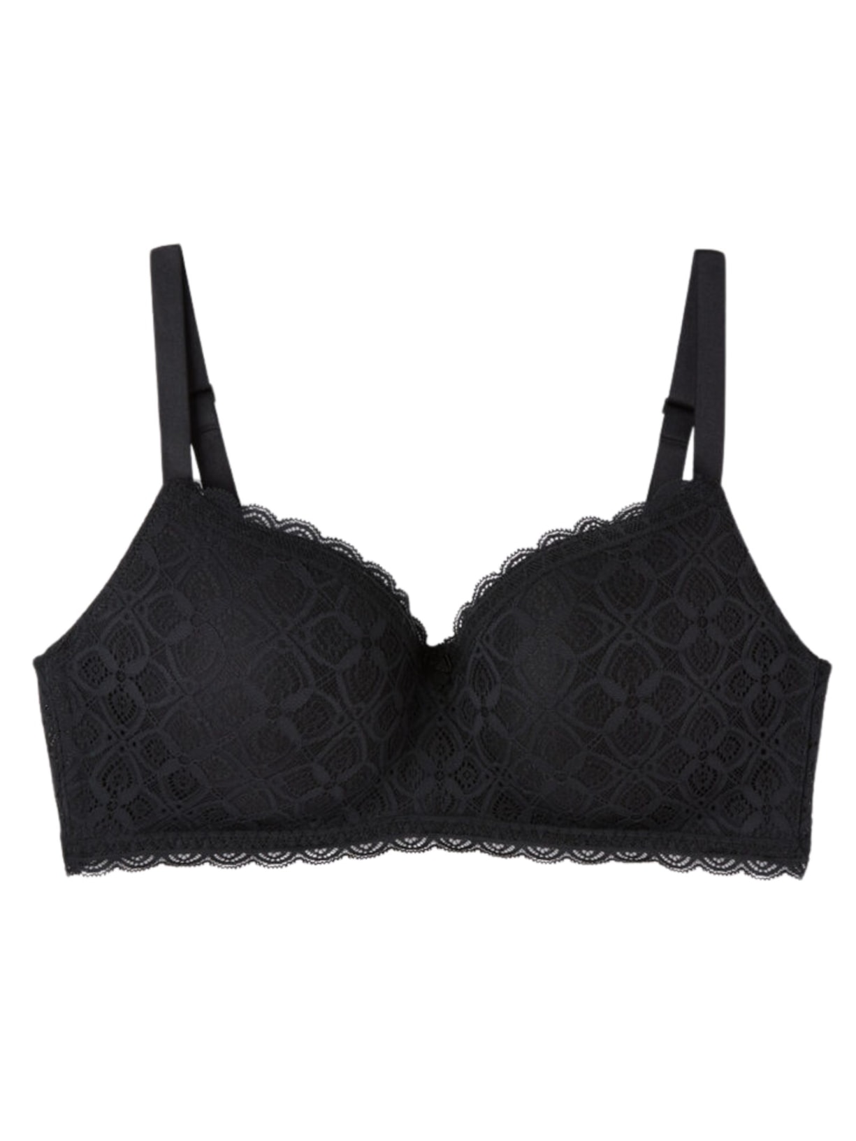 Sutiã Triângulo Adele Em Renda - Preto