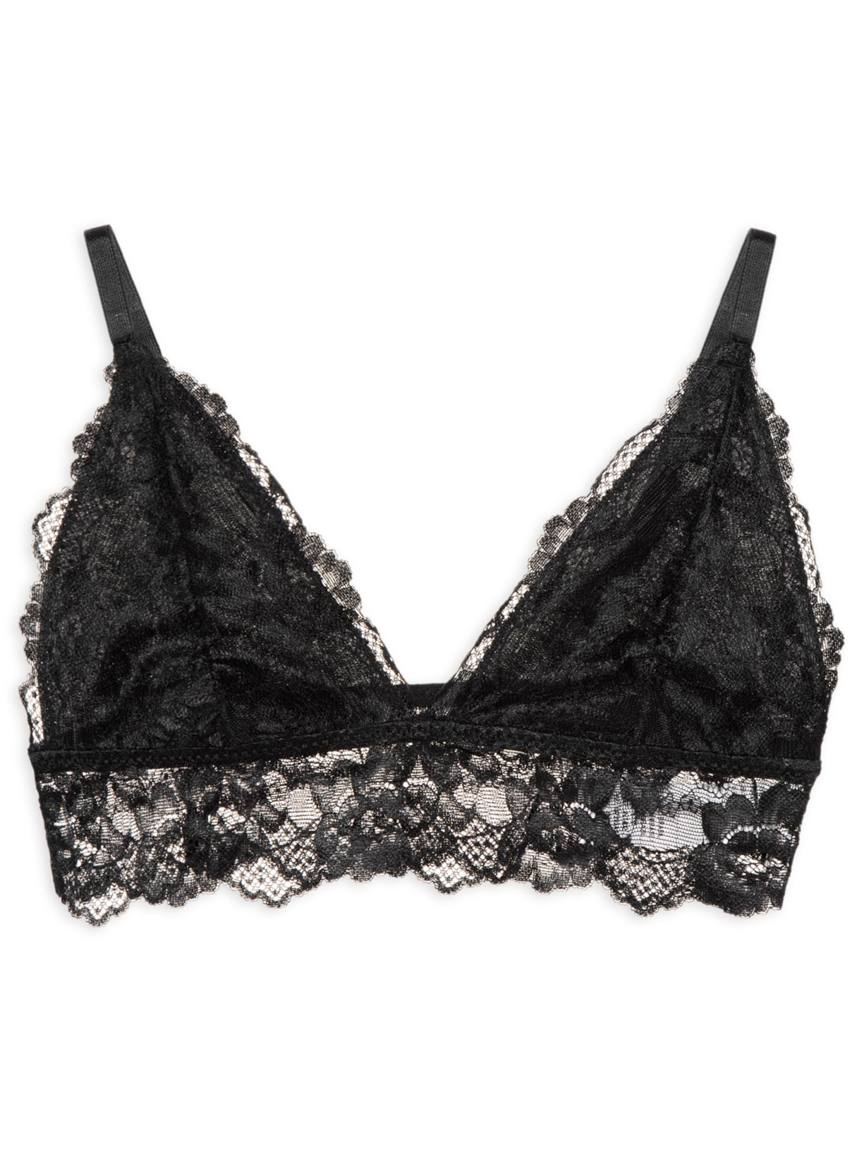 Sutiã Triângulo Black Lace - Preto