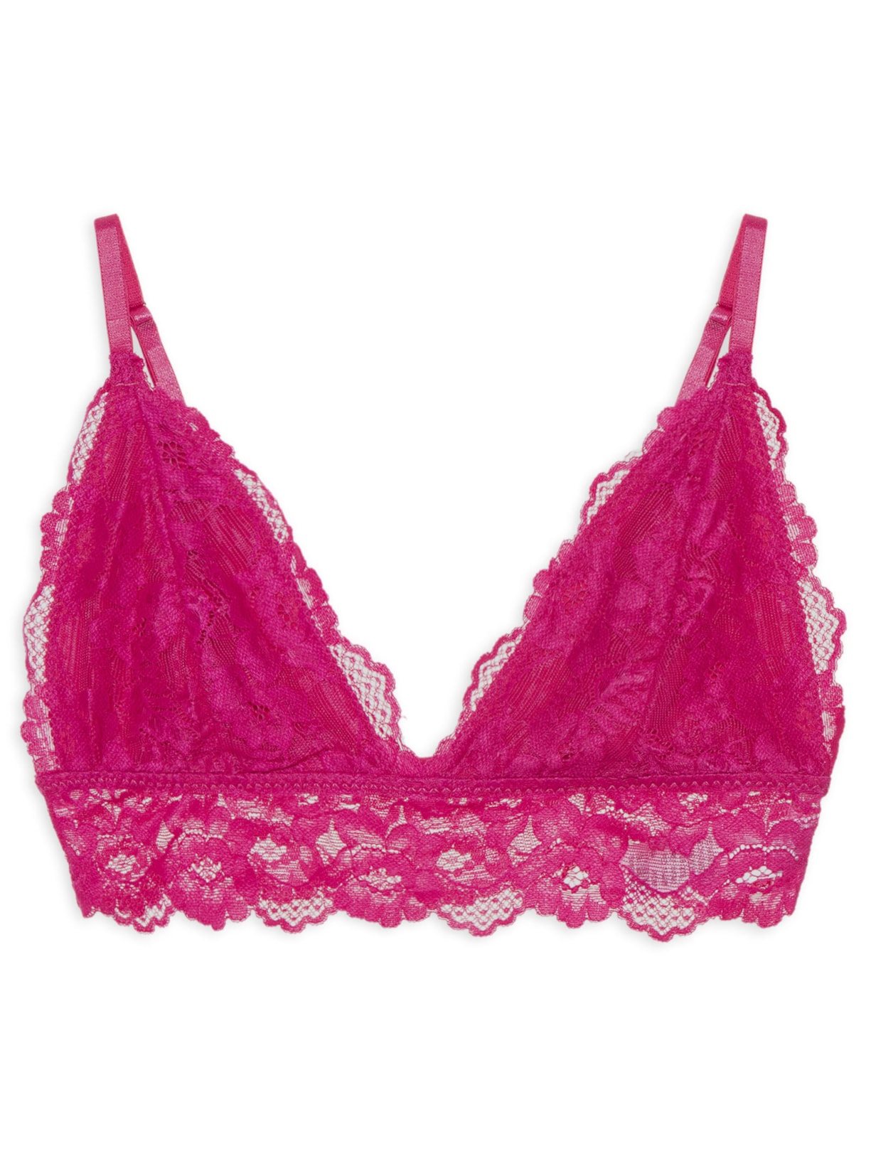 Sutiã Triângulo Black Lace - Rosa