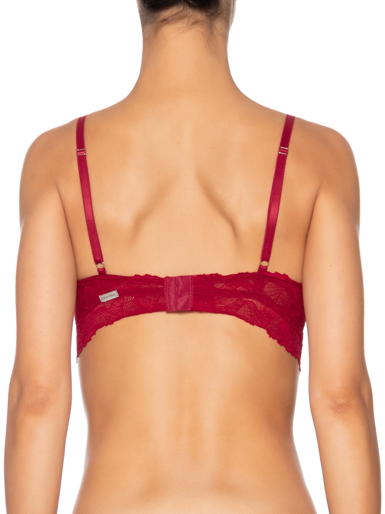 Sutiã Triângulo Bridal Lace Vermelho Calvin Klein Underwear