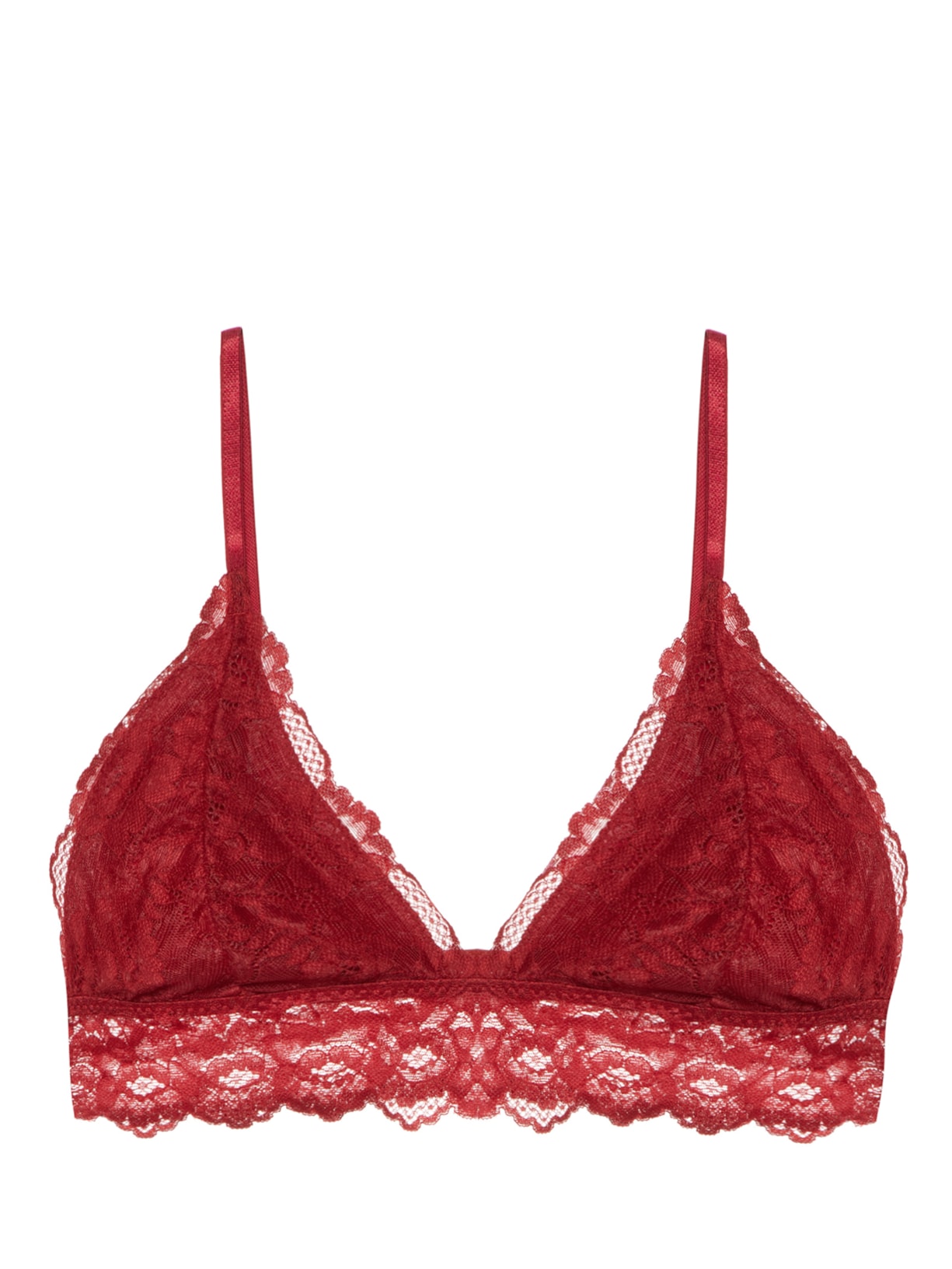 Sutiã Triangulo CK Black Lace - Vermelho