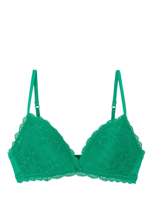 Sutiã Triângulo Em Renda Tiziana - Verde