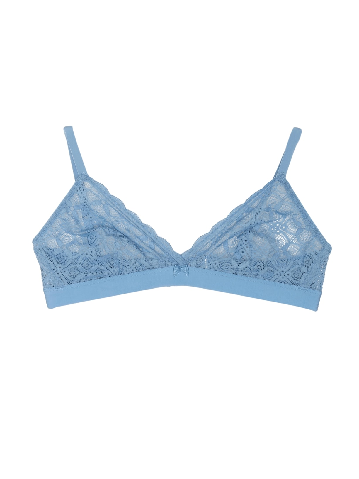 Sutiã Triângulo Emma Em Renda - Azul