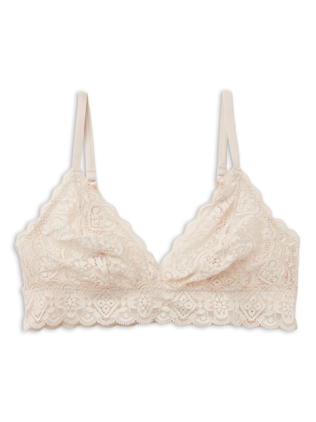 Sutiã Triângulo Emma Em Renda - Off-White