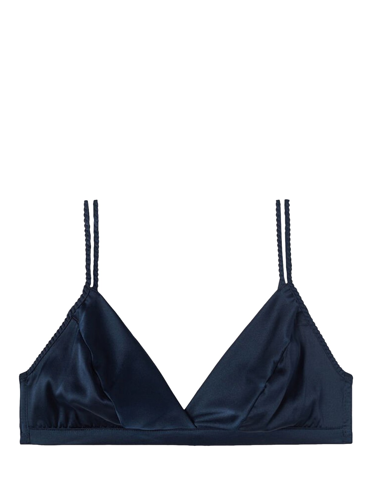 Sutiã Triângulo Emma Em Seda - Azul