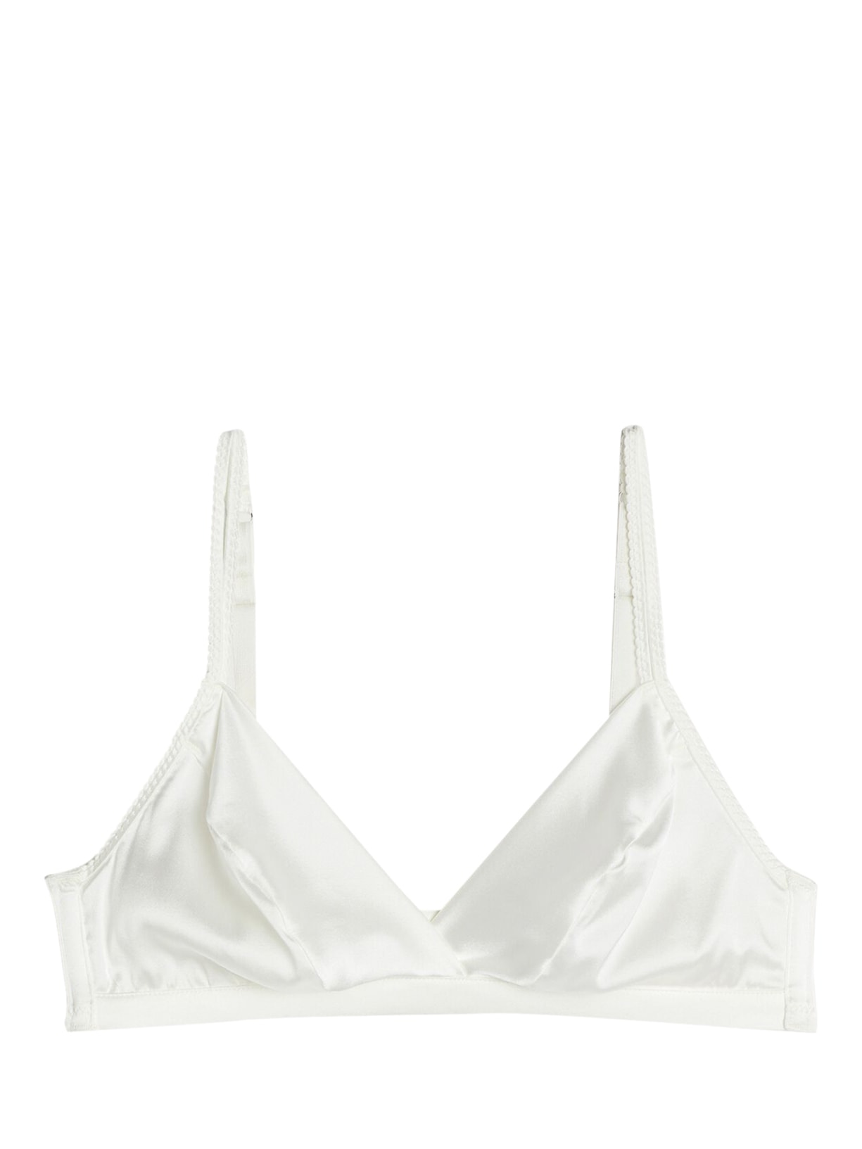 Sutiã Triângulo Emma Em Seda - Marfim