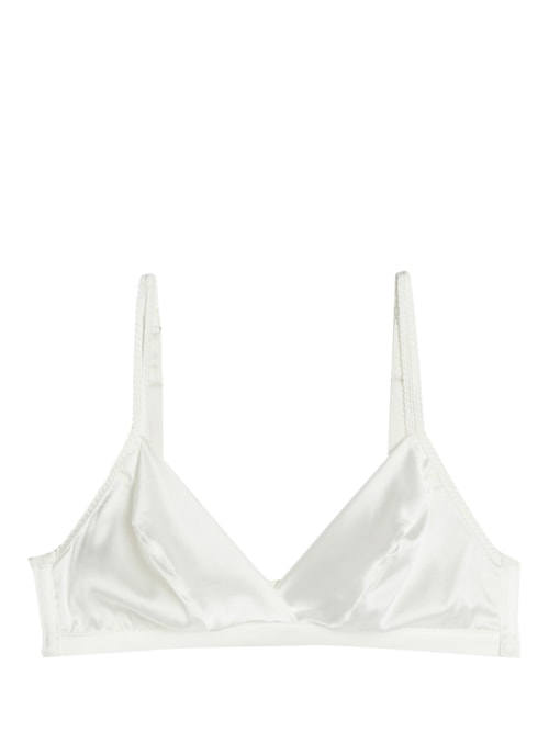 Sutiã Triângulo Emma Em Seda - Marfim