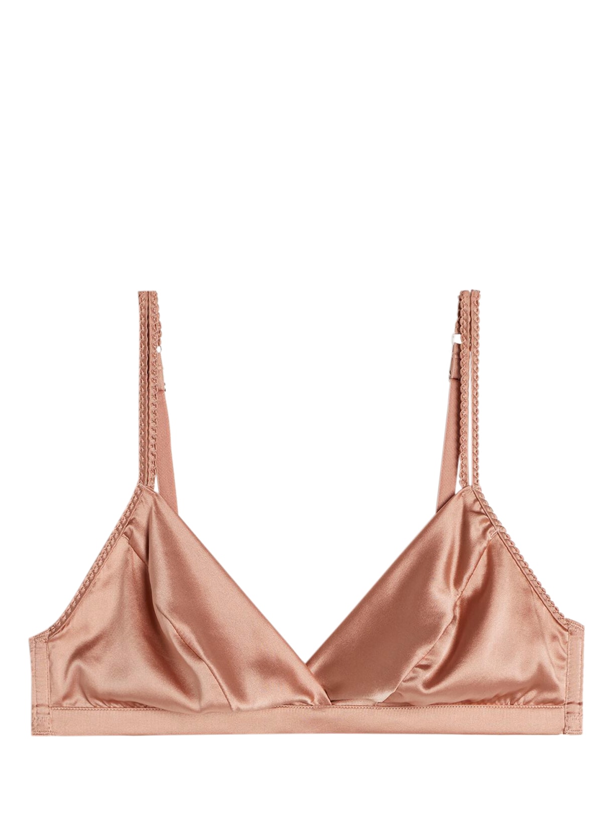 Sutiã Triângulo Emma Em Seda - Rosa