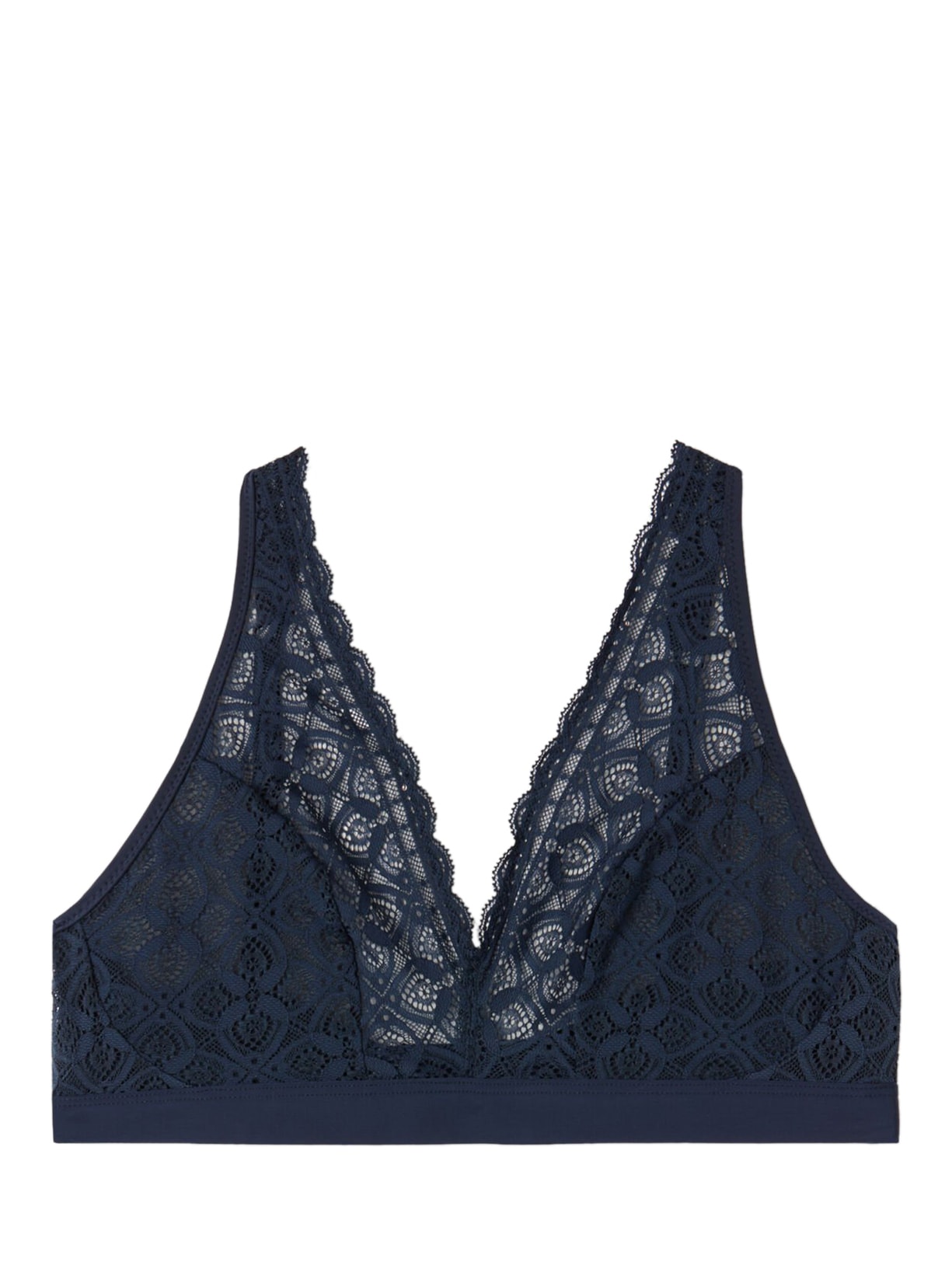 Sutiã Triângulo Lara Em Renda - Azul