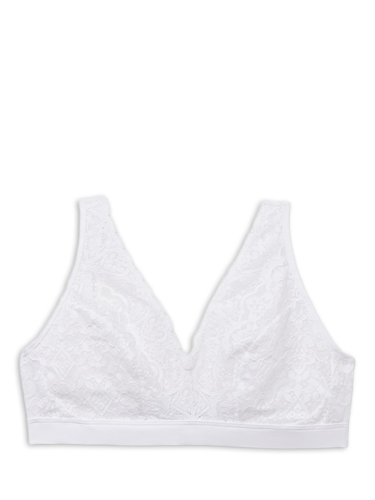 Sutiã Triângulo Lara Em Renda - Branco