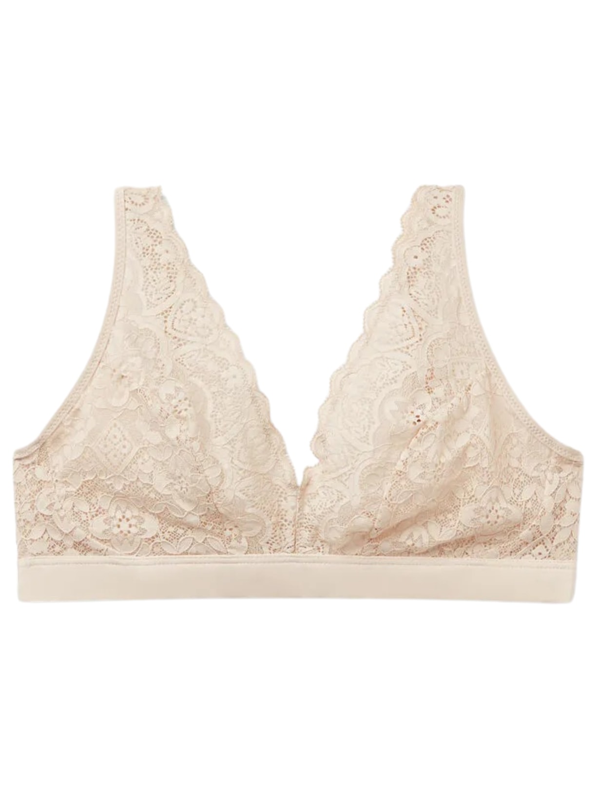 Sutiã Triângulo Lara Em Renda - Off-White
