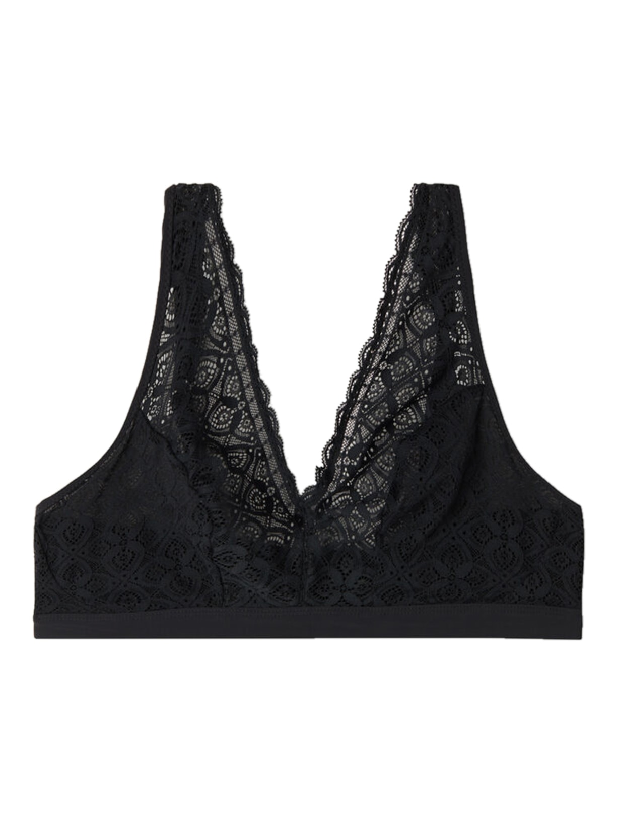 Sutiã Triângulo Lara Em Renda - Preto