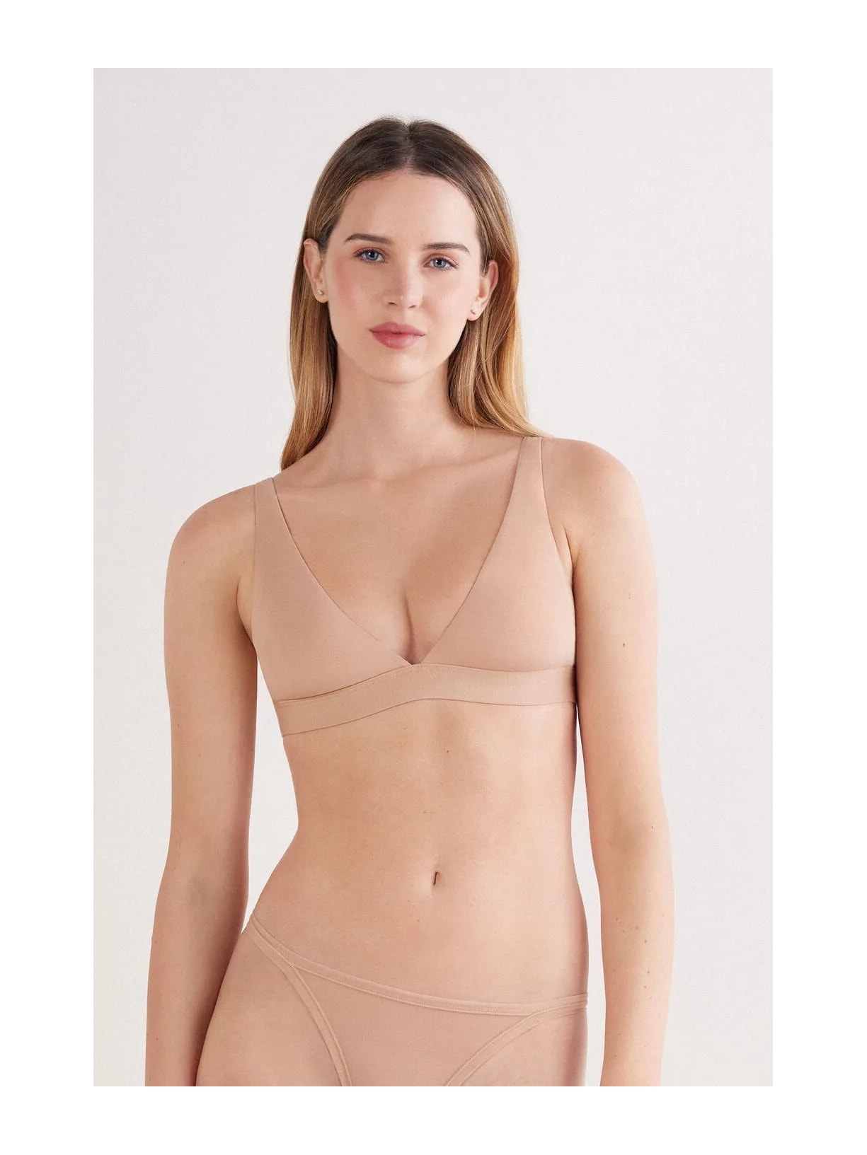 Sutiã Triângulo Marica Em Algodão Ultralight Bege Intimissimi