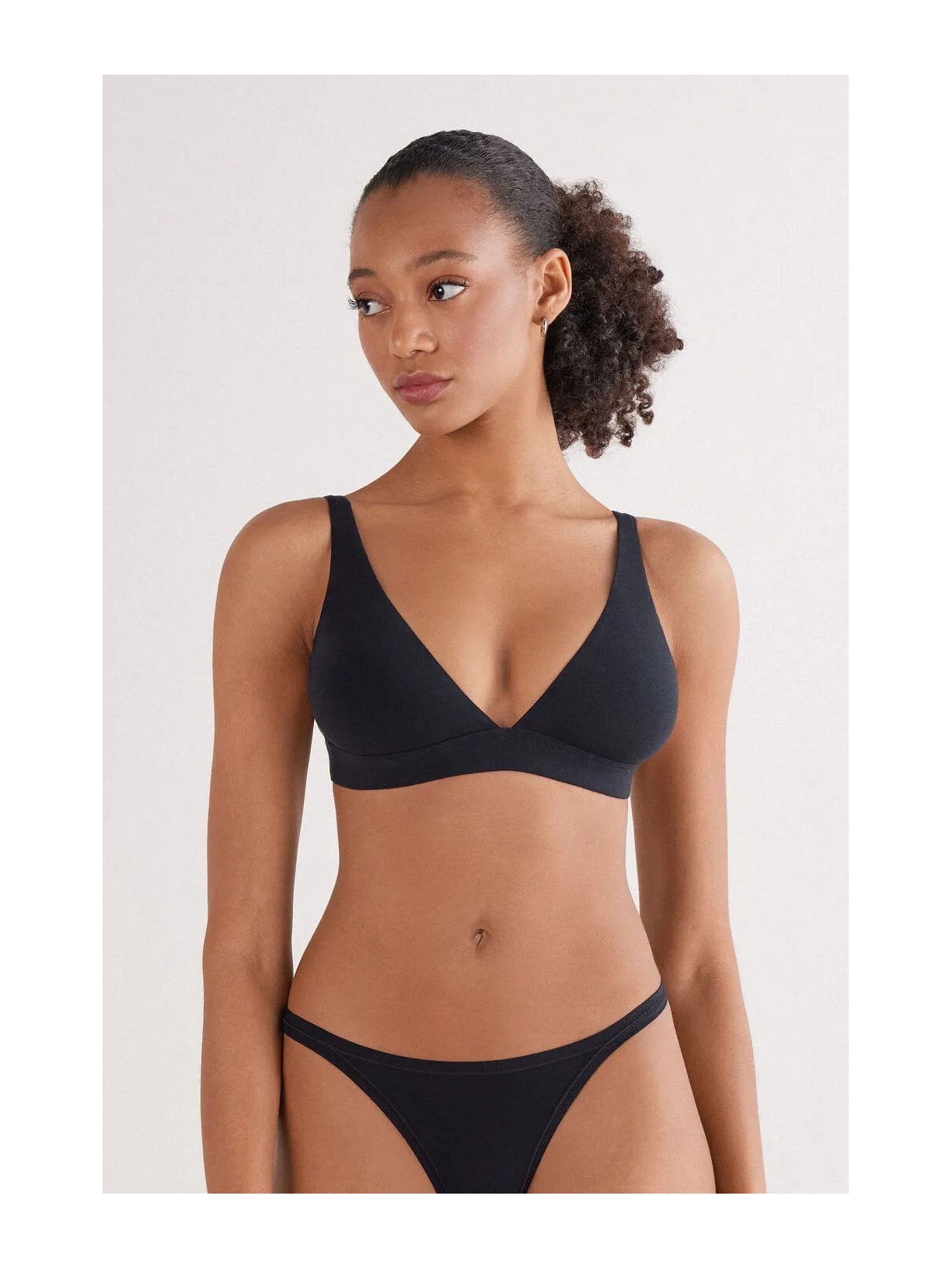 Sutiã Triângulo Marica Em Algodão Ultralight Preto Intimissimi