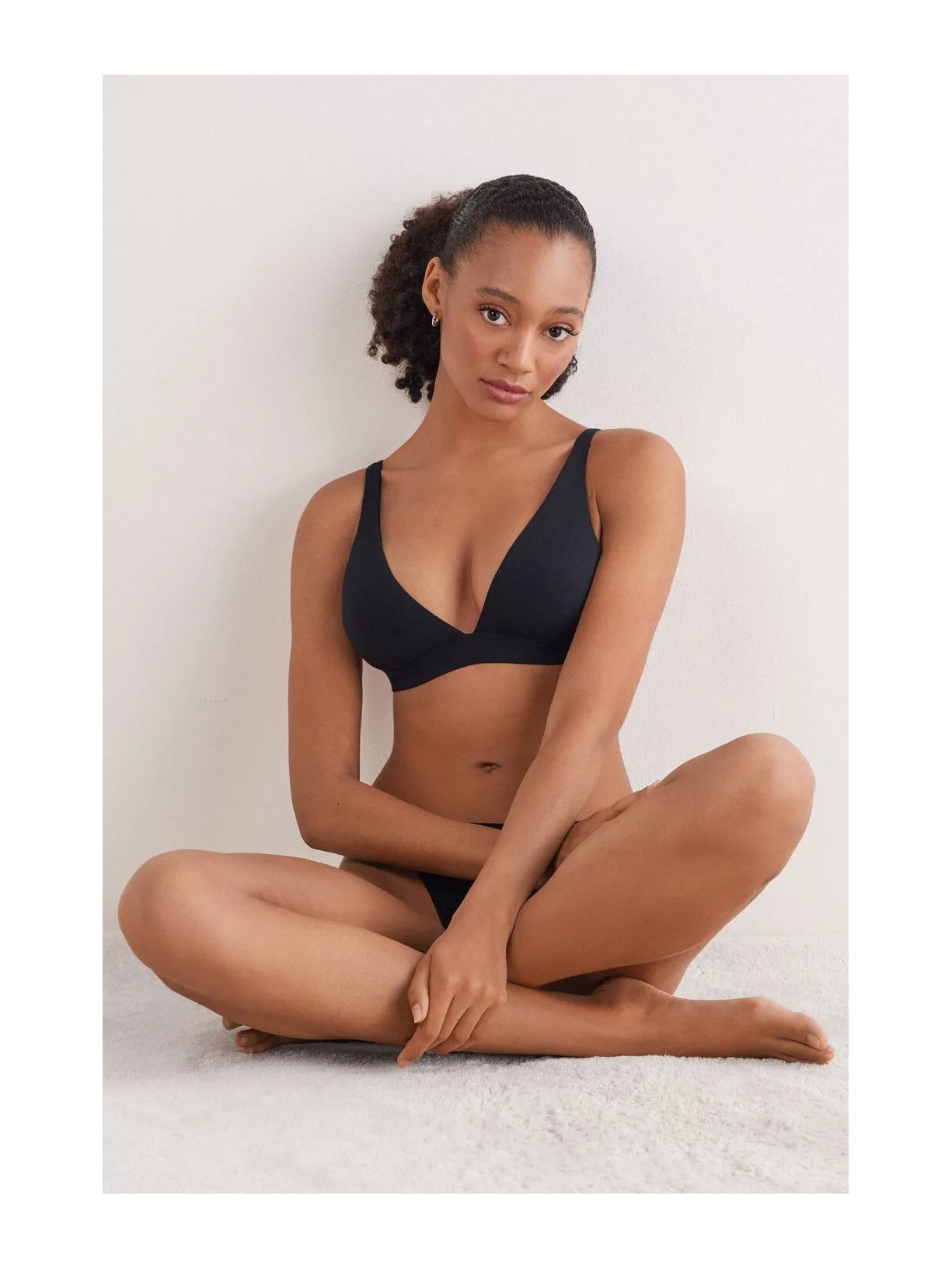 Sutiã Triângulo Marica Em Algodão Ultralight Preto Intimissimi