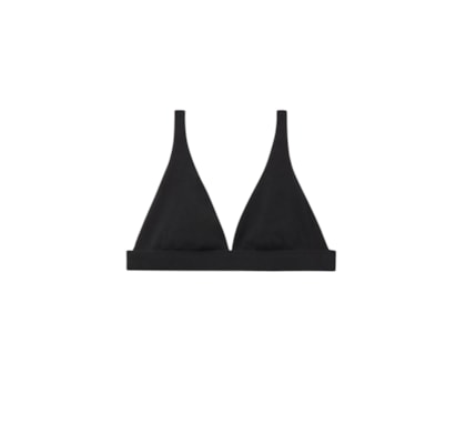 Sutiã Triângulo Marica Em Algodão Ultralight - Preto