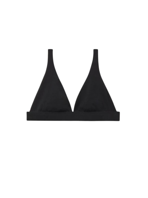 Sutiã Triângulo Marica Em Algodão Ultralight - Preto