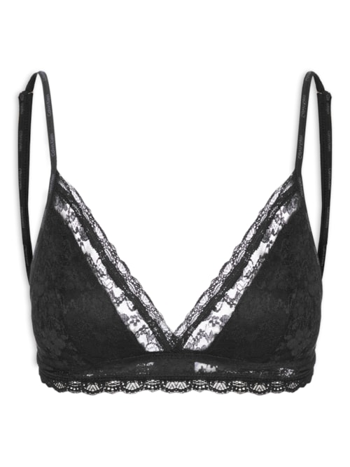 Sutiã Triangulo Micrologo Lace - Preto
