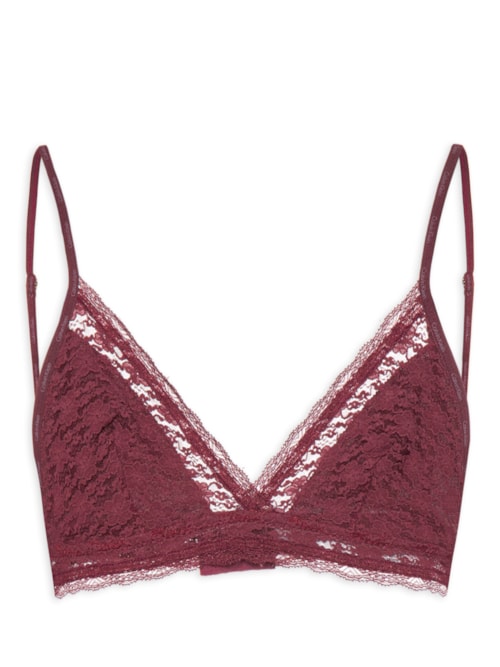 Sutiã Triângulo Micrologo Lace - Vinho
