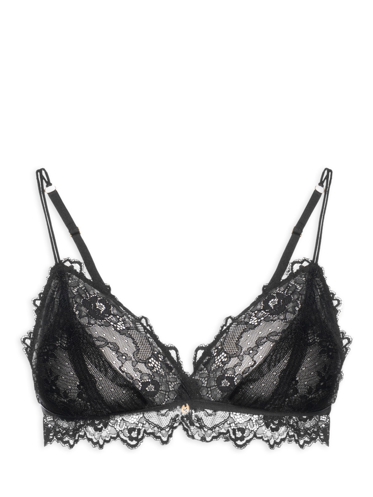 Sutiâ Triângulo Sem Bojo Renda Preto Hope