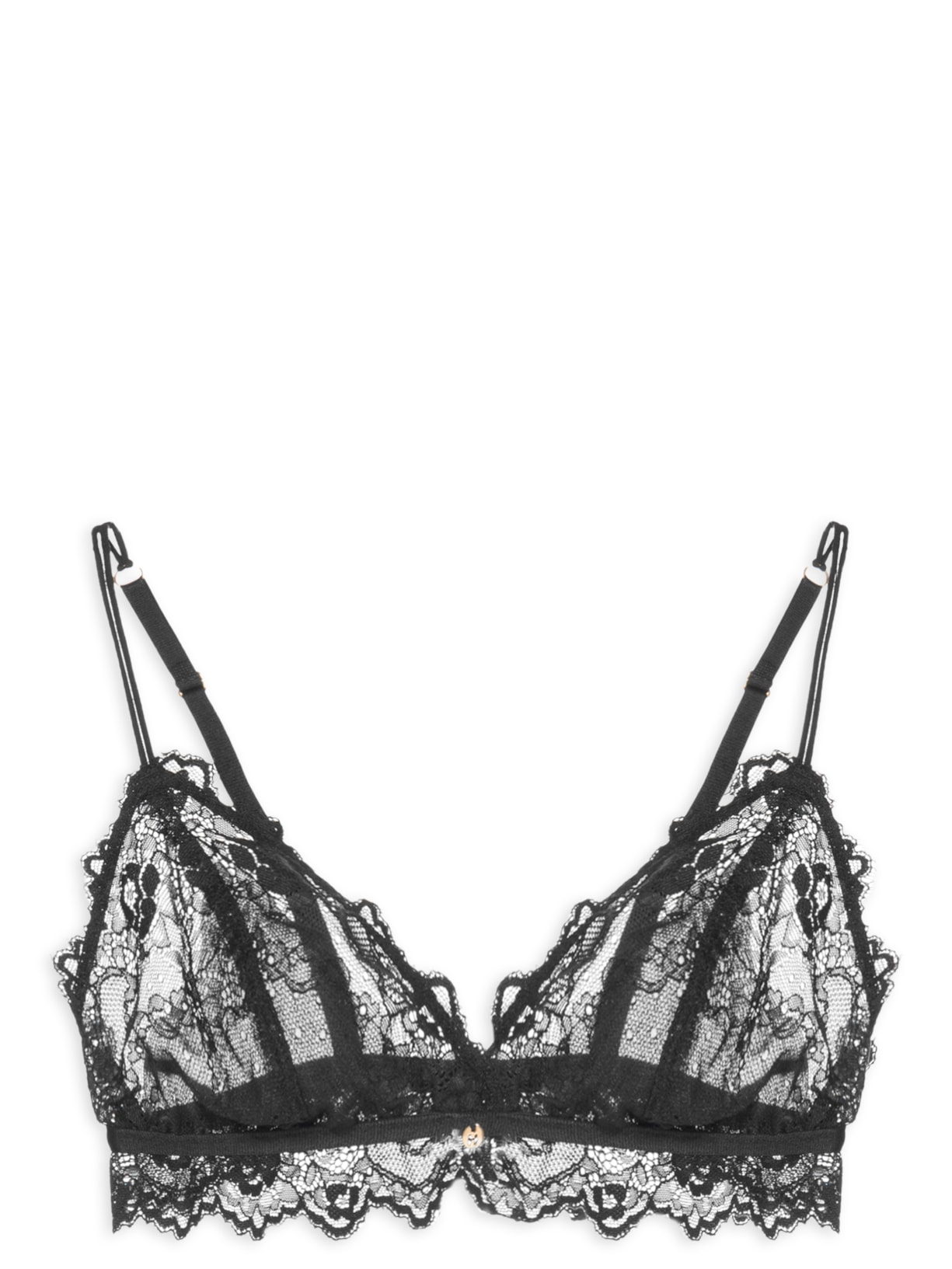 Sutiâ Triângulo Sem Bojo Renda Preto Hope