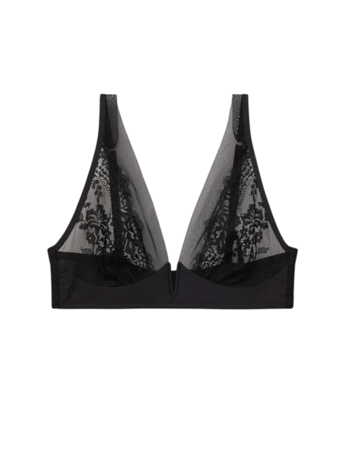 Sutiã Triângulo Sheer Glamour - Preto