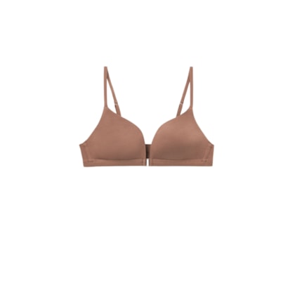 Sutiã Triângulo Tiziana Em Algodão Ultralight - Marrom