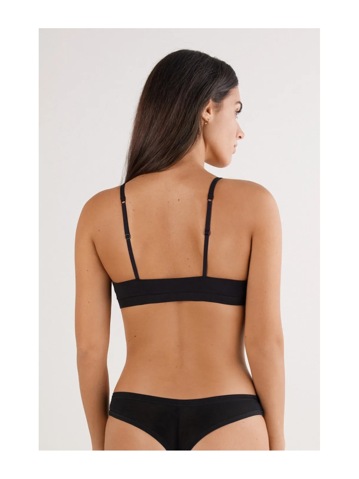 Sutiã Triângulo Tiziana Em Algodão Ultralight Preto Intimissimi