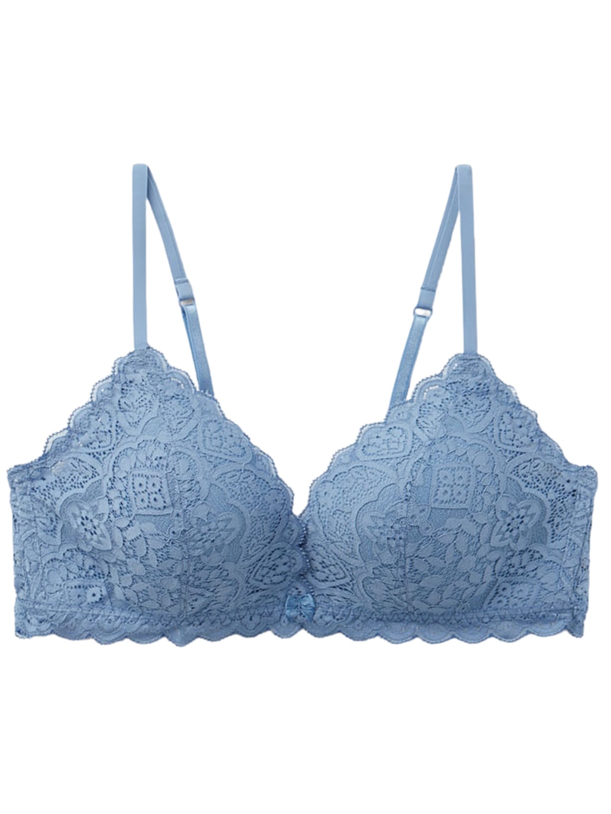 Sutiã Triângulo Tiziana Em Renda - Azul