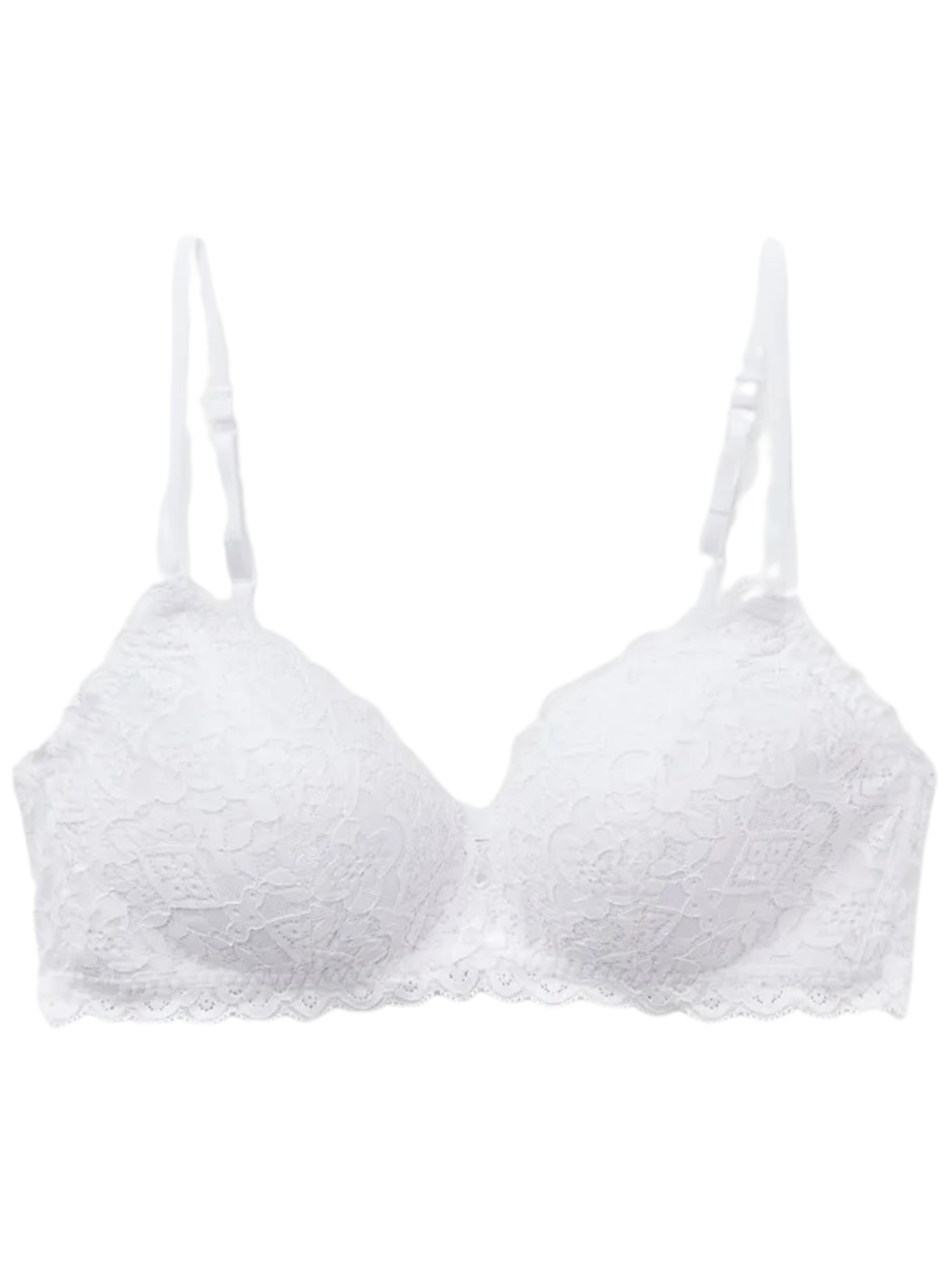 Sutiã Triângulo Tiziana Em Renda - Branco