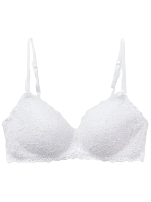 Sutiã Triângulo Tiziana Em Renda - Branco