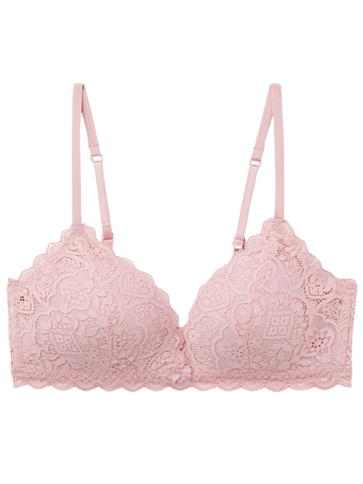 Sutiã Triângulo Tiziana Em Renda - Rosa