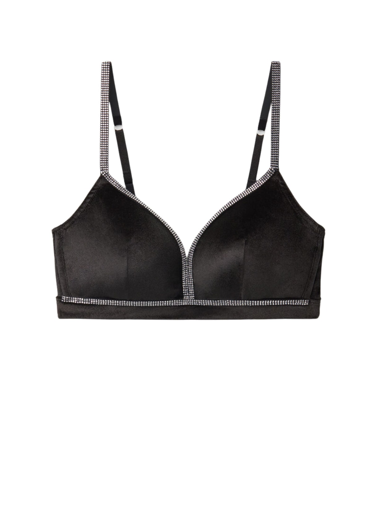 Sutiã Triângulo Tiziana Girls Wanna Glisten - Preto