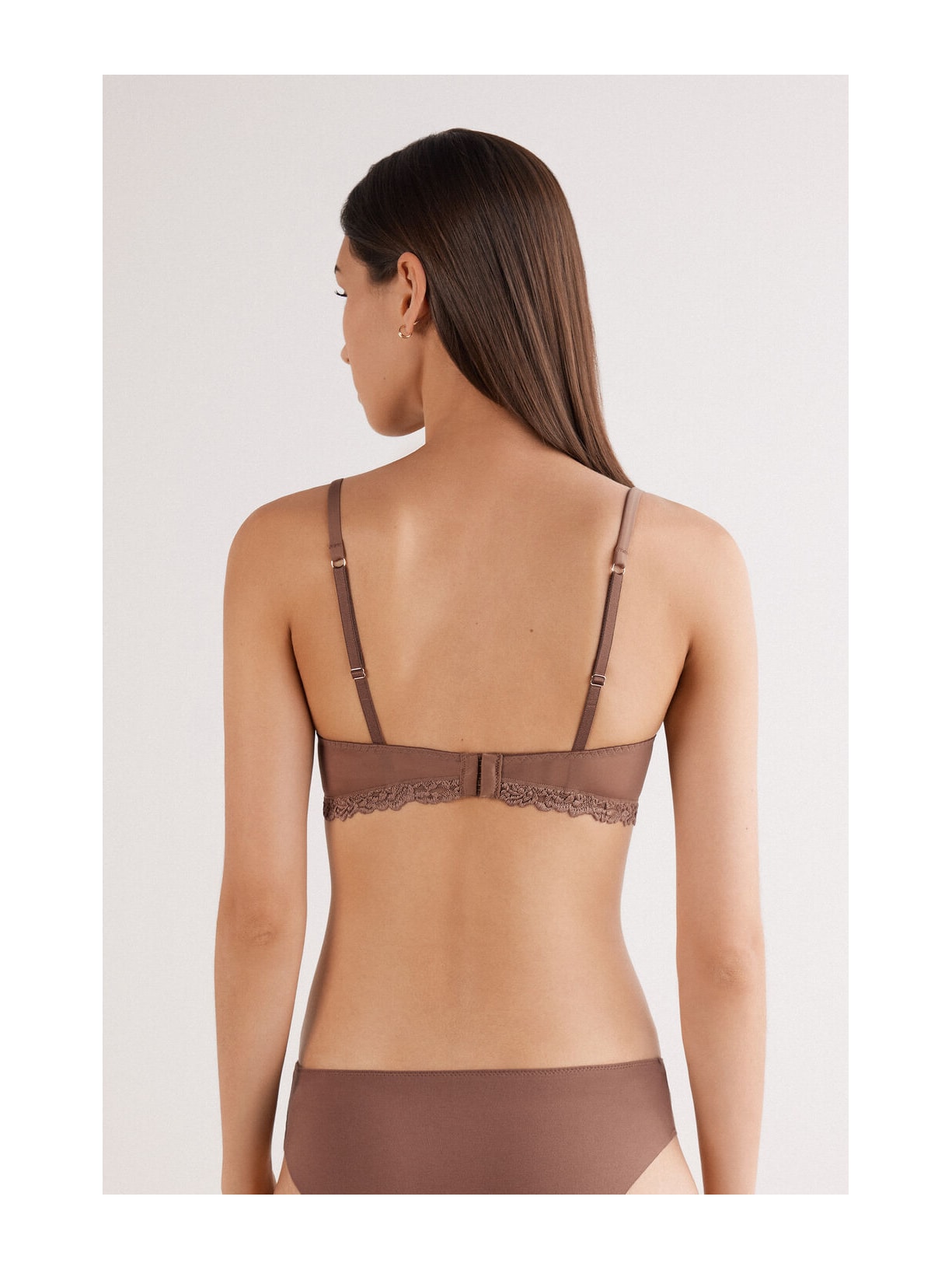 Sutiã Triângulo Tiziana Pretty Flowers Marrom Intimissimi