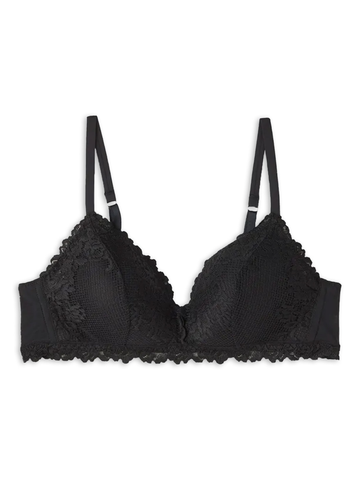 Sutiã Triângulo Tiziana Pretty Flowers - Preto