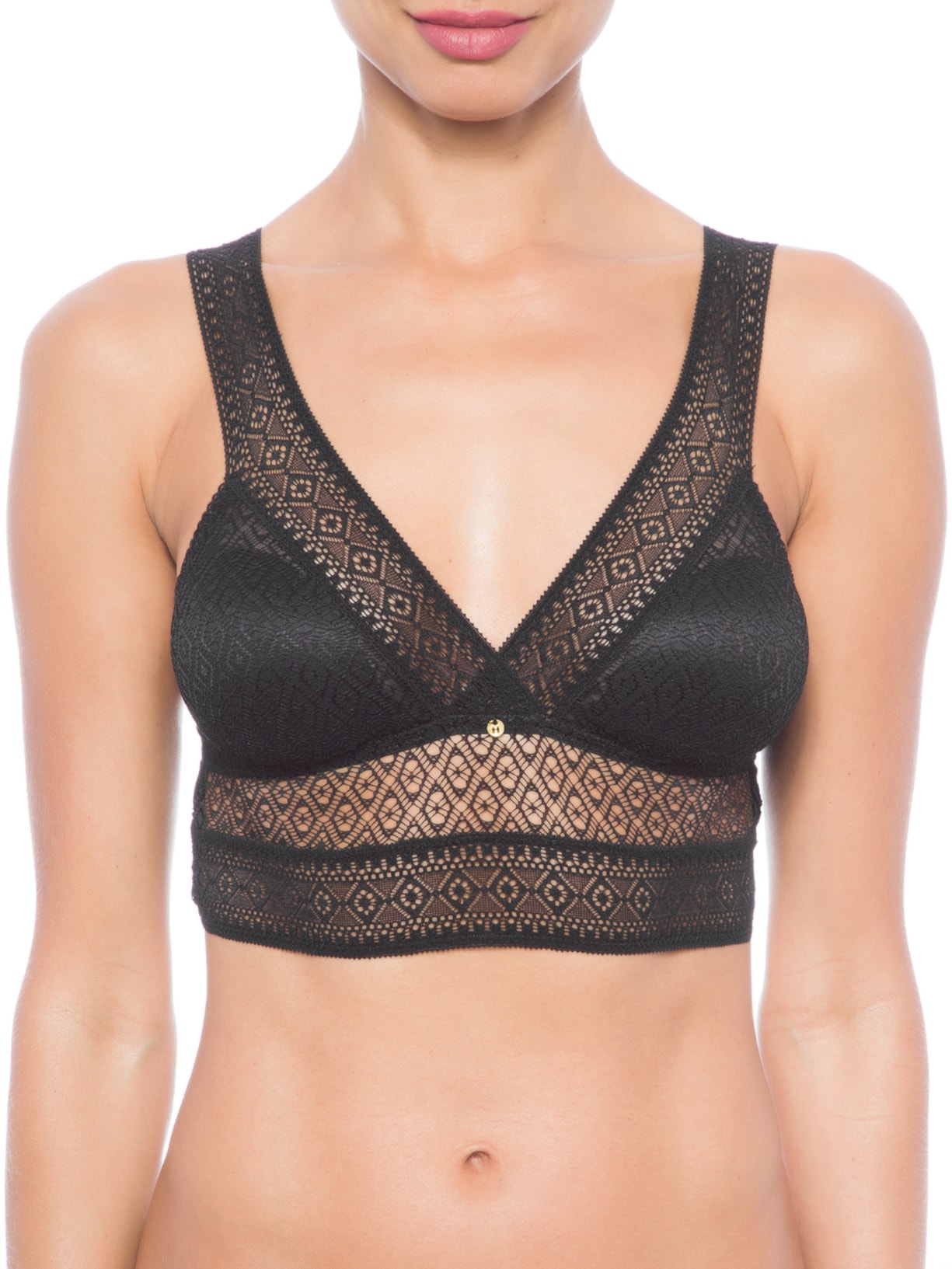 Sutiã Triângulo Top Com Bojo Removível Preto Hope