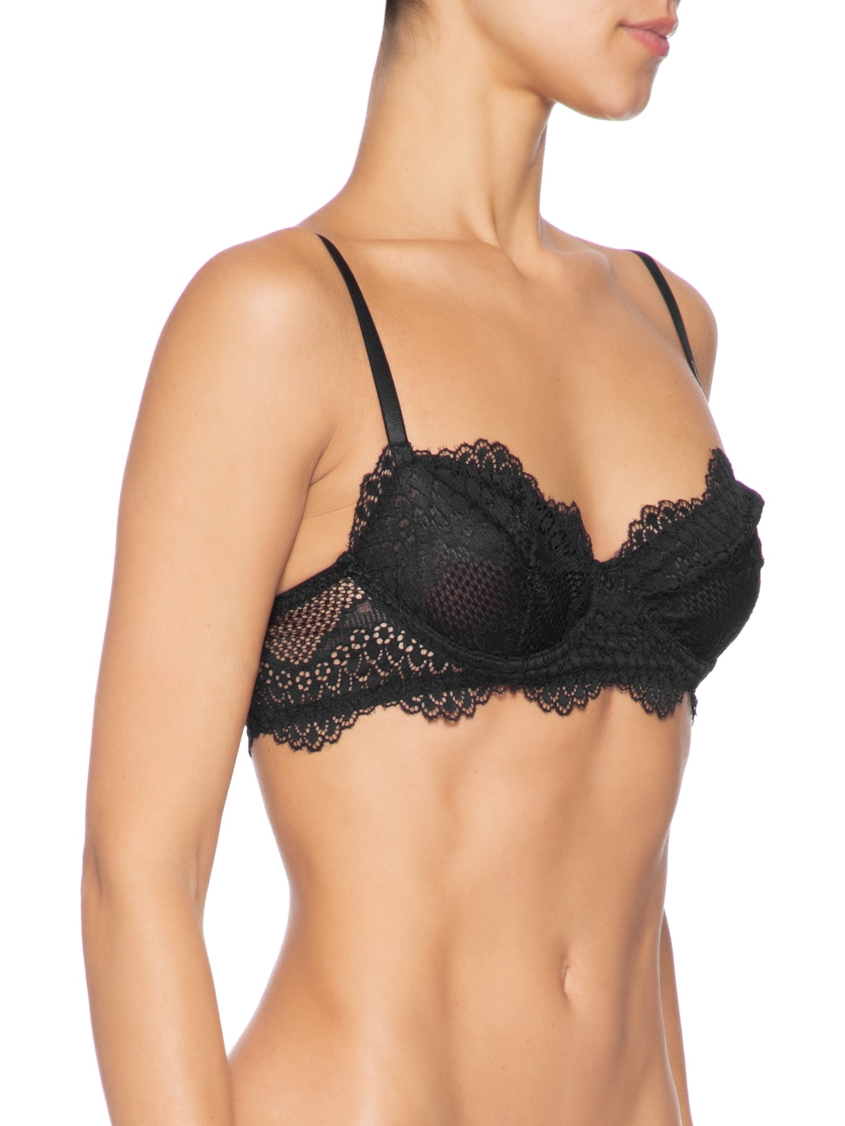 Sutiã Underwire Balconet Confort Lace Preto Calvin Klein Underwear