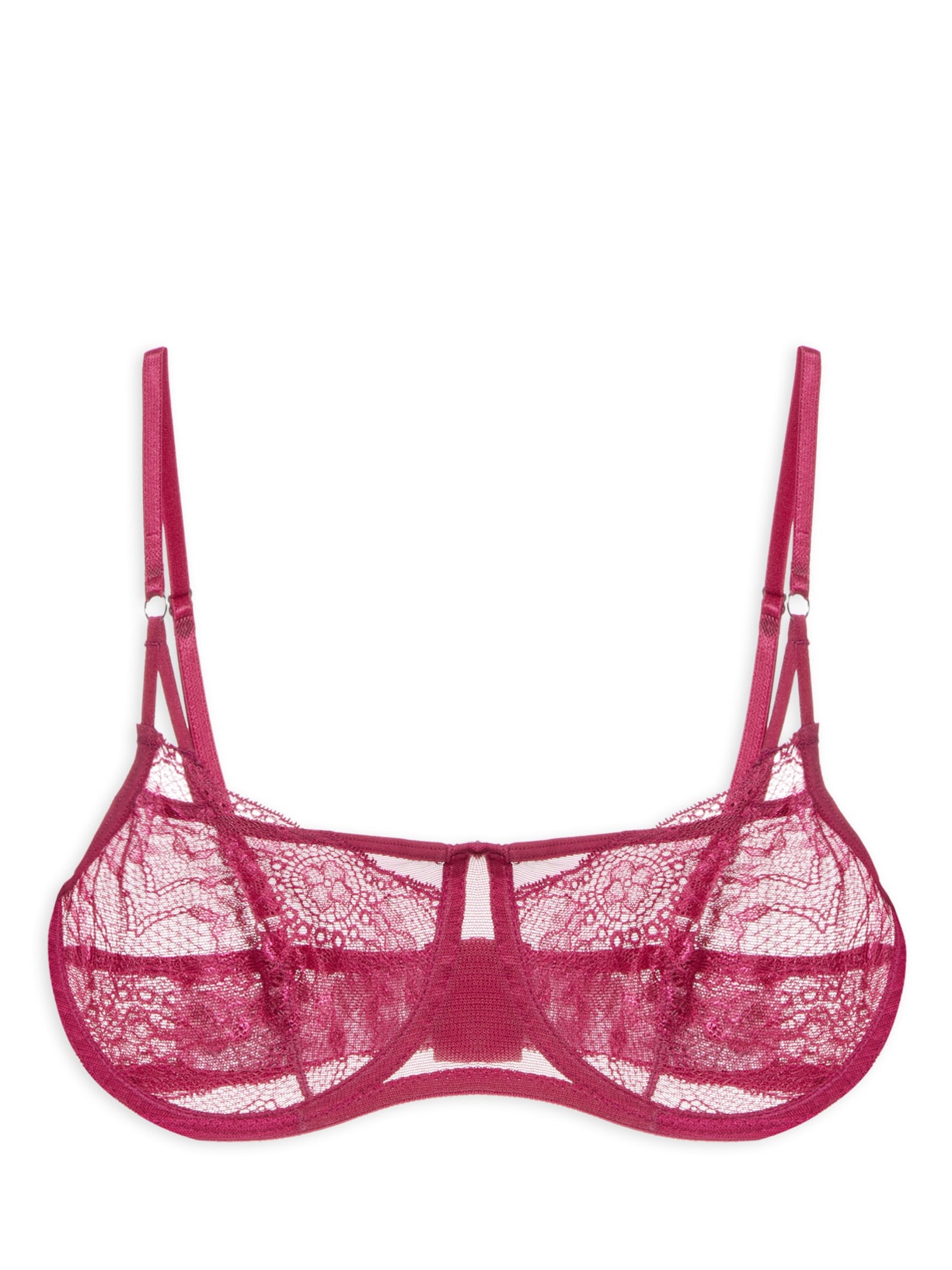 Sutiã Underwire Tule E Renda Napoles - Rosa